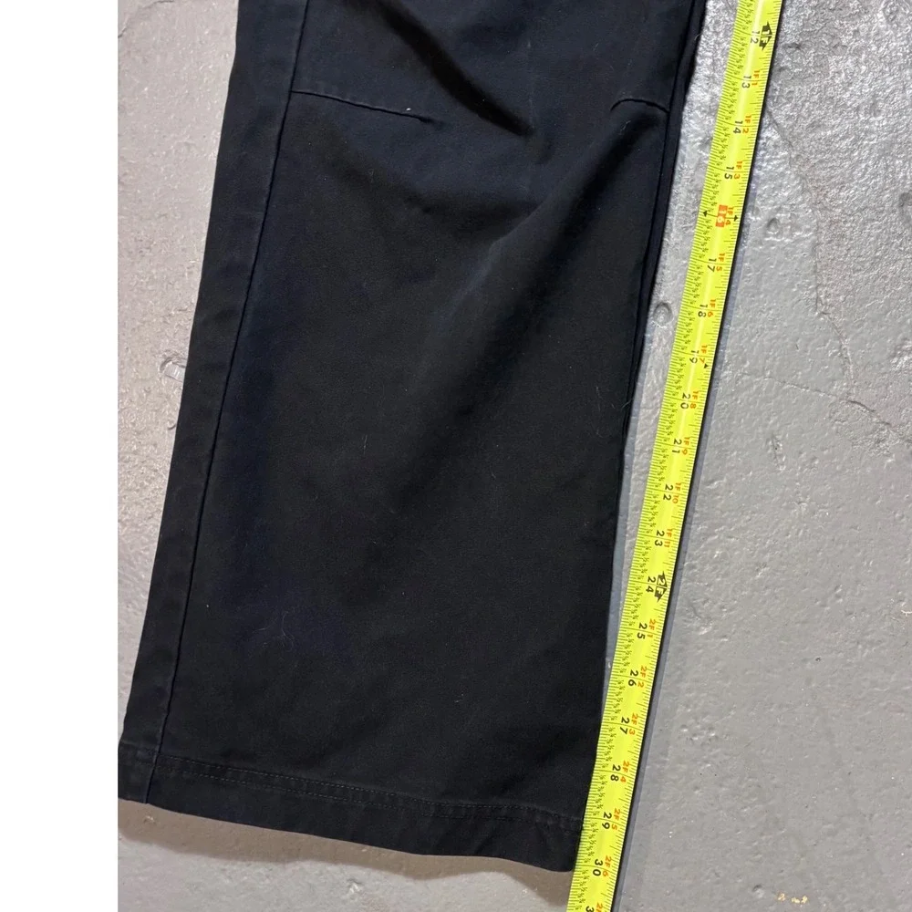 Air Jordan Cargo Chicago Pants Mens Large Black Wide Straight Leg Streetwear